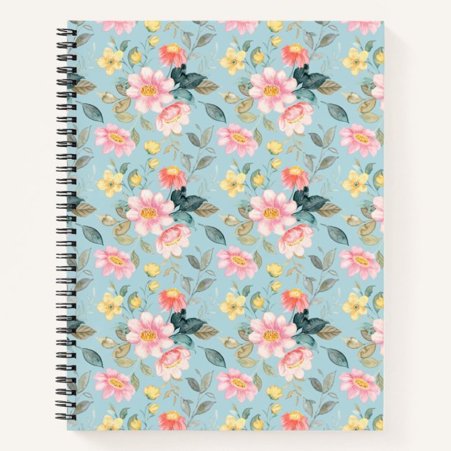 Carnet Floral vintage (Devant)