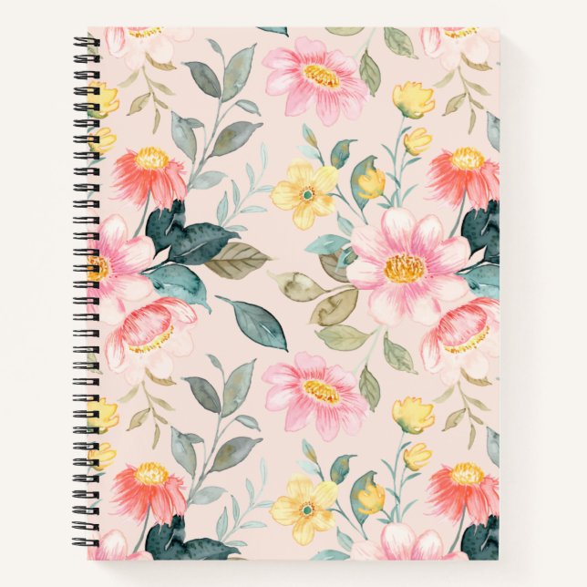 Carnet Floral vintage (Devant)