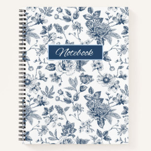 Carnet Floral Vintage 100 Pages Cahier à Spirale