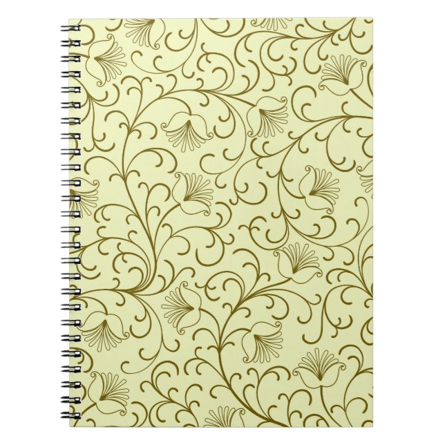 Carnet Floral Vintage : Belle illustration de fond (Devant)