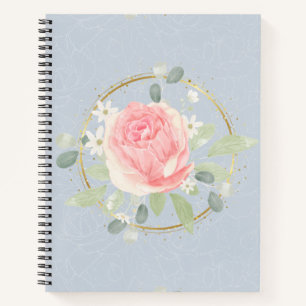 Carnet Floral Vintage bleu