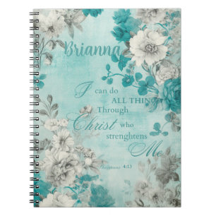 Carnet Floral Vintage personnalisé