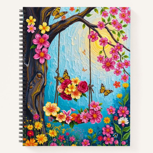 Carnet floral Whimsical/ Fleurs mignonnes (Devant)