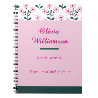 Carnet Flore chic et bloc couleur