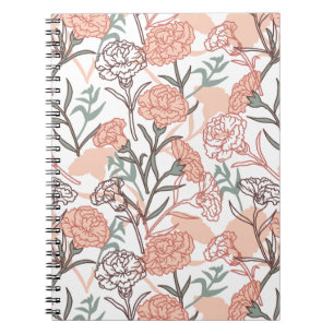 Carnet Flore inspirée par la nature : Motif de fleurs de 