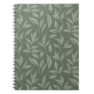 Carnet Flore vert Sage