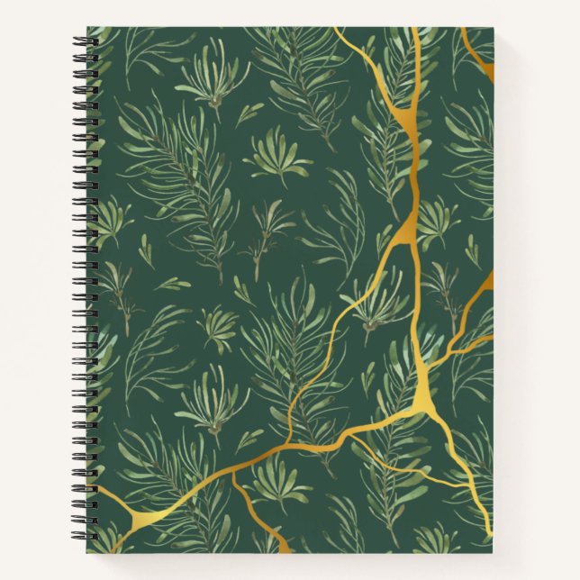 Carnet Flore verte (Devant)