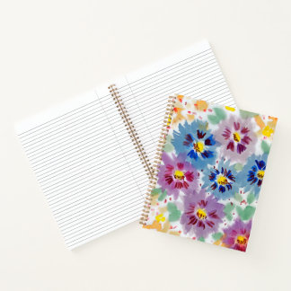 Carnet Flores violetas cuaderno