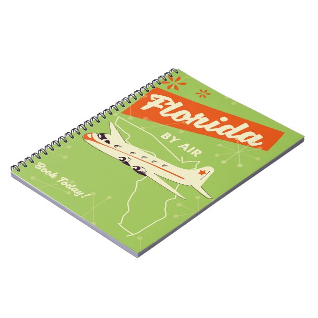 Carnet Florida State retro poster. (Côté gauche)