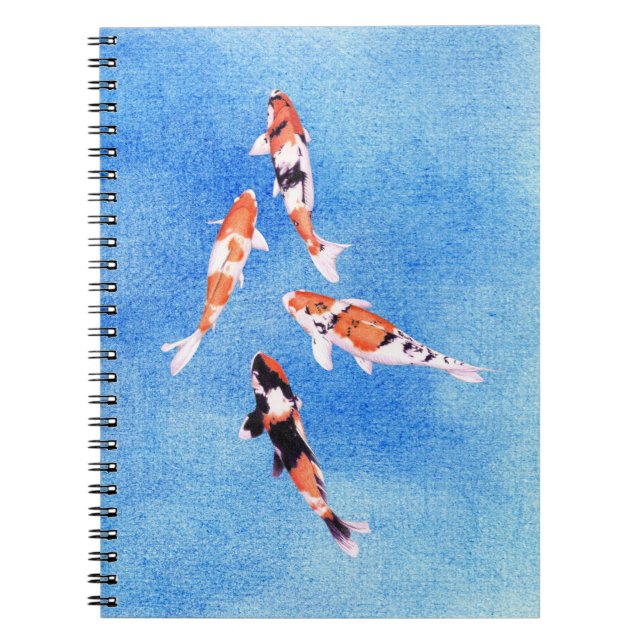 Carnet flottant Koi Blue (Devant)
