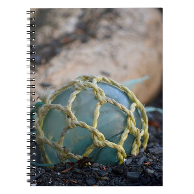 Carnet Flotteur de pêche en verre, vertical (Devant)