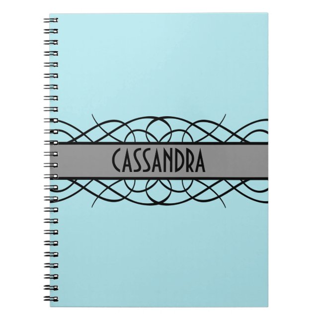 Carnet Flourish Gray Deco (Devant)
