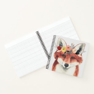 Carnet Flower Crown Forester Fox