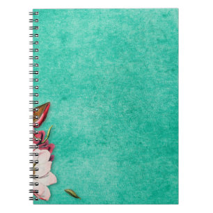Carnet Flower magnolia paper vintage old