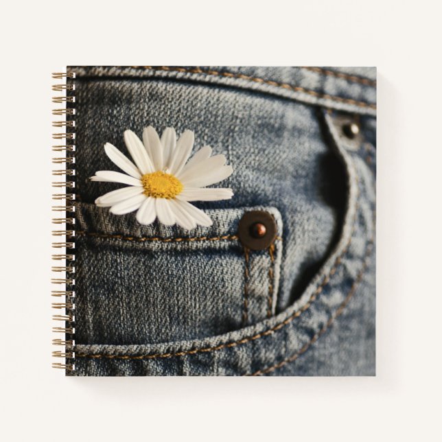 Carnet Flowers | Daisy in Jeans Pocket (Devant)
