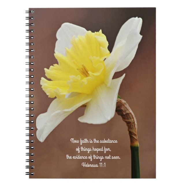 Carnet Flowers of Faith Daffodil Evidence Prayer Notebook (Devant)