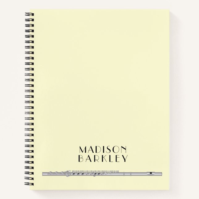 Carnet Flute Music Teacher Band (Devant)