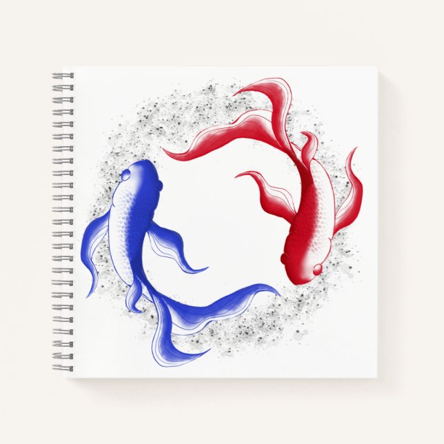 Carnet Flux martial abstrait Yin Yang art martial (Devant)