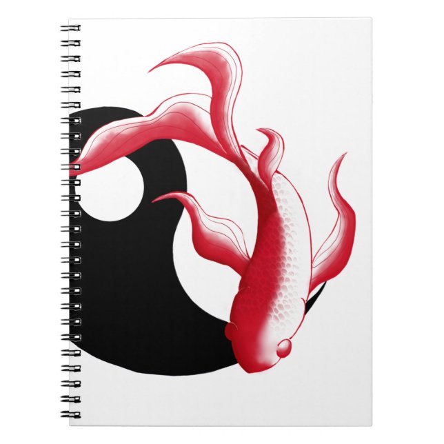 Carnet Flux martial abstrait YinYang Autocollant d'arts m (Devant)
