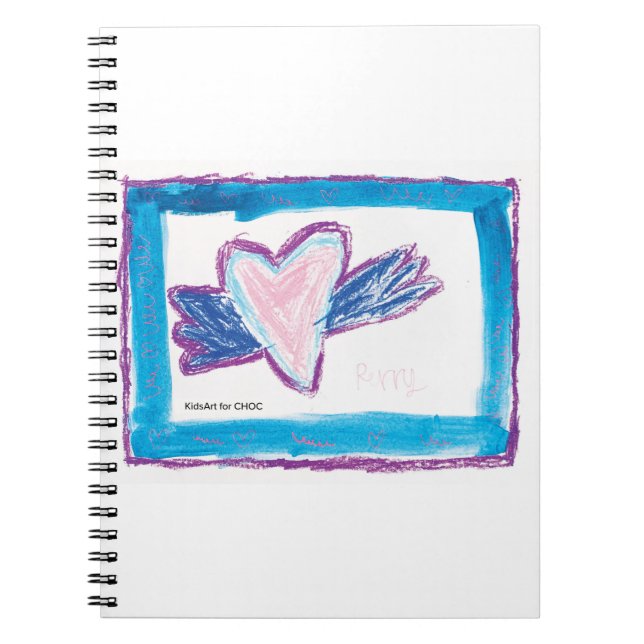Carnet Flying Heart - Art pour enfants pour le CHOC  (Devant)