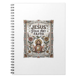 Carnet Foi en Jésus Art Populaire Foi Chrétienne Jésus Ar