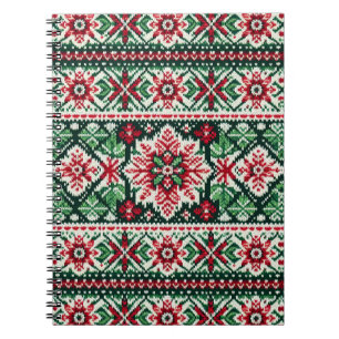 Carnet Foire de Noël/hiver île rouge et verte