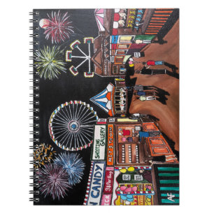 Carnet Foire de nuit peinture par Alfred Fox