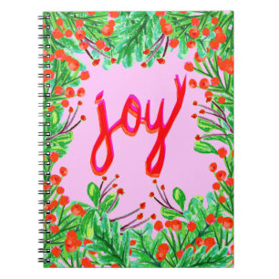 Carnet Foliage de Noël - Joie