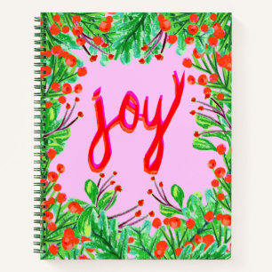 Carnet Foliage de Noël - Joie