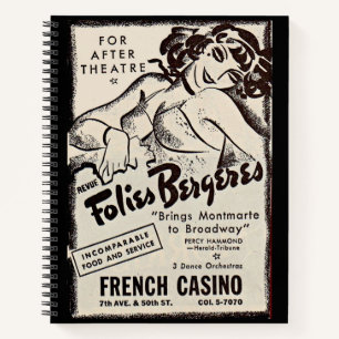 Carnet Folies Bergere des années 1930