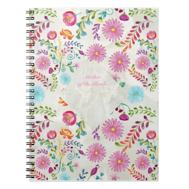 Carnet Folk Flowers Mother of Bride (Devant)