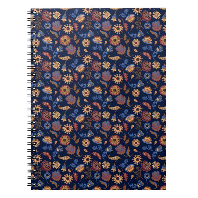 Carnet Folk Rustique Floral (Devant)