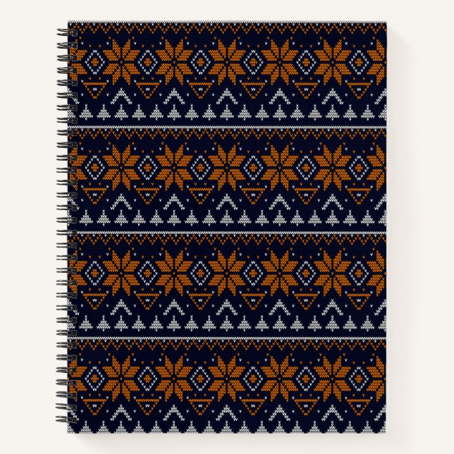 Carnet Folk traditionnel tribal abstrait ornemental patte (Devant)