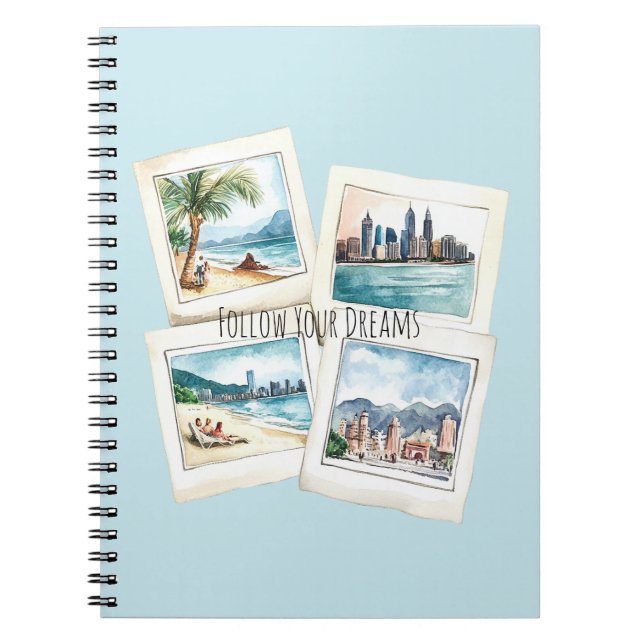 Carnet Follow Your Dreams World Travel (Devant)