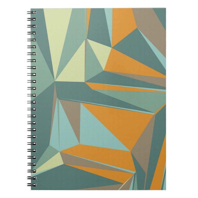 Carnet Fond abstrait avec triangles colorésabstrac (Devant)