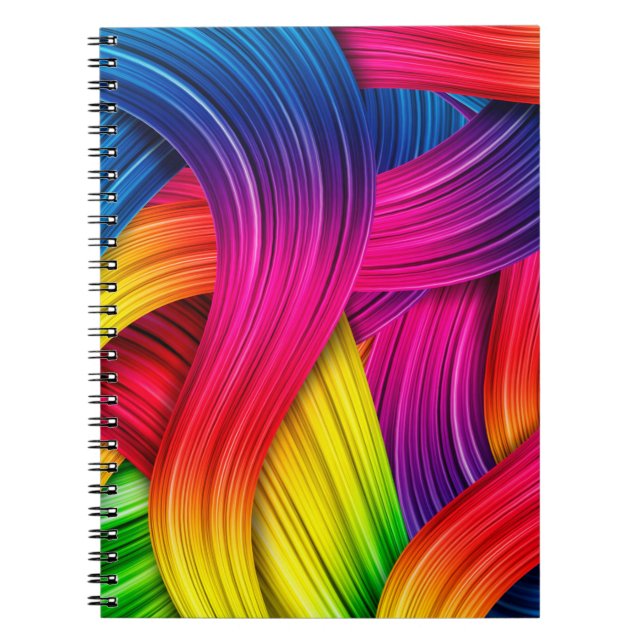Carnet fond abstrait coloré, couleur, (Devant)