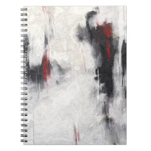 Carnet Fond Abstrait noir blanc minimaliste