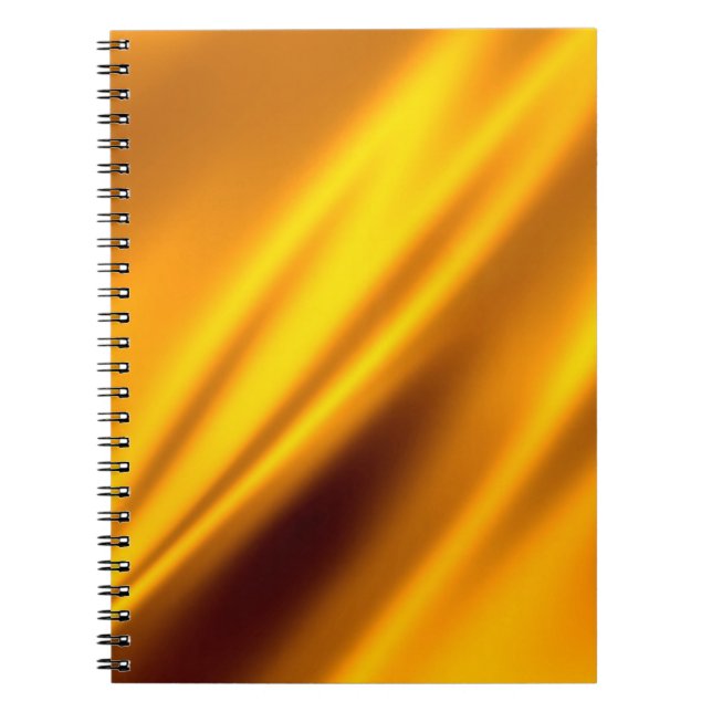 Carnet Fond abstrait ondulant or (Devant)