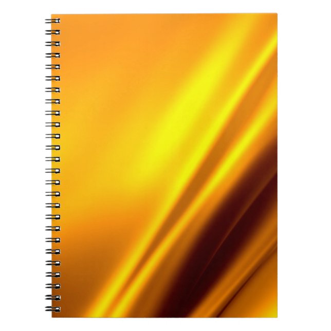 Carnet Fond abstrait ondulant or (Devant)