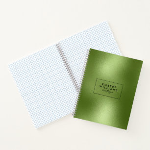 Carnet Fond Abstrait Vert Brillant Moderne