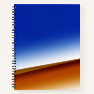 Carnet Fond artistique texturé abstrait bleu marron blanc