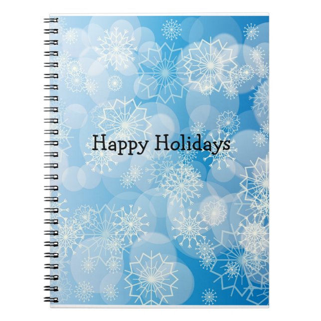 Carnet Fond classique flocon de neige  (Devant)