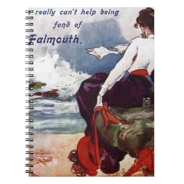 Carnet Fond de Falmouth vintage de note (Devant)
