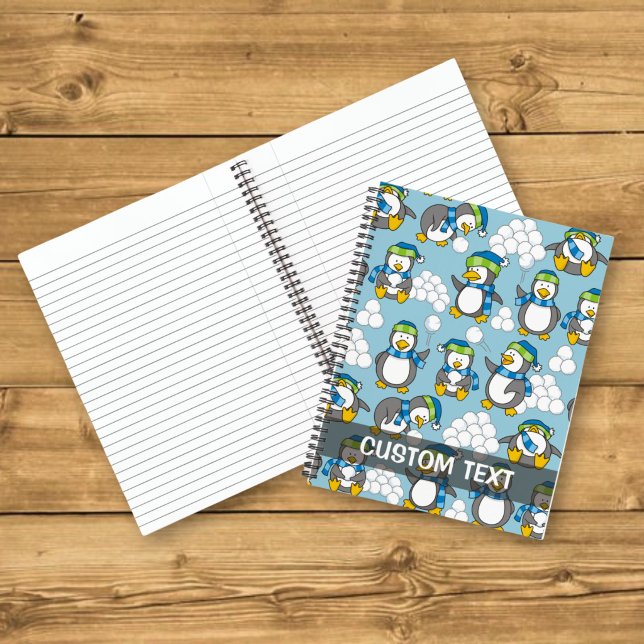 Carnet Fond de petits pingouins (Créateur téléchargé)