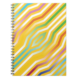 Carnet Fond de rayures diagonales symétriques 3