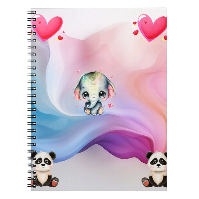 Carnet Fond d'écran de la Saint-Valentin romantique - art (Devant)