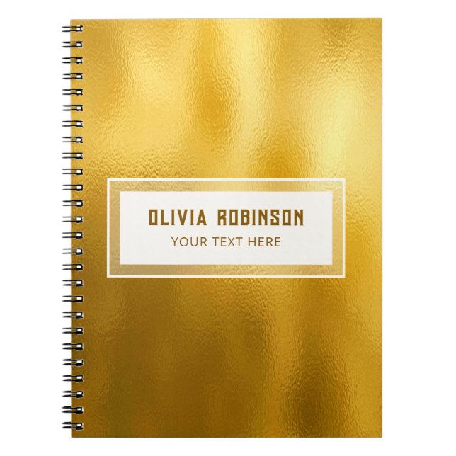 Carnet Fond d'or (Devant)