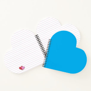 Carnet Fond uni bleu cyan Style minimaliste d'été