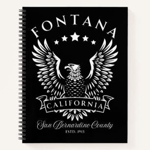 Carnet Fontana comté de San Bernardino Californie Vintage