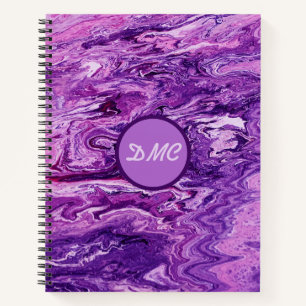 Carnet Fonte de marbre foncé Améthyste